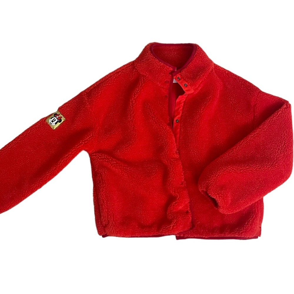 Minnie Mouse Red Sherpa Fleece Jacket
